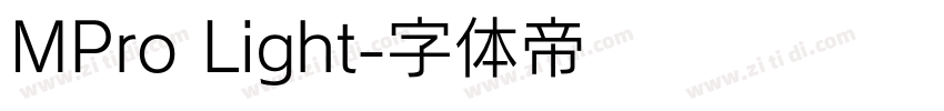 MPro Light字体转换